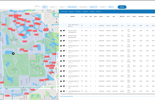 Comping tools interface